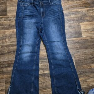 Maurices Dark Blue Flare Jeans